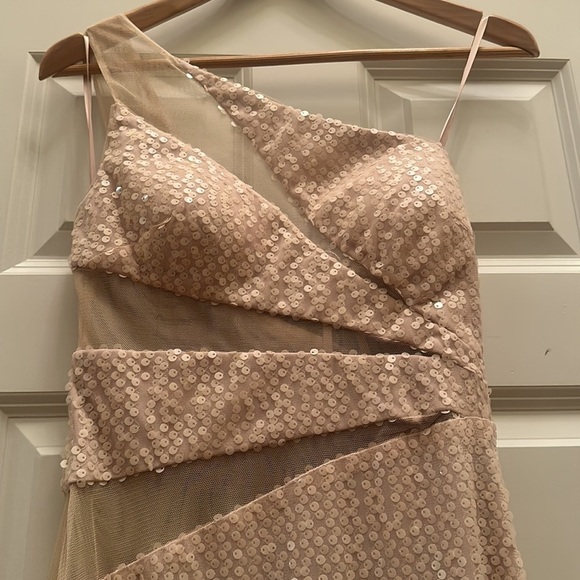 Adrianna Papell Hailey Sequin Mesh Cutout Gown US4 - Picture 6 of 8